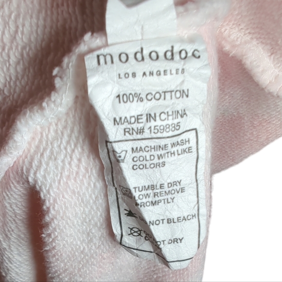 MODODOC PINK & WHITE TIE DYE DRESS SIZE SMALL - Picture 6 of 6